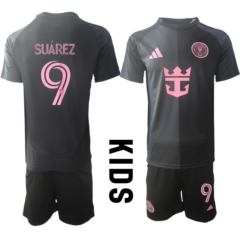 Youth 2025-2026 Club Inter Milan CF away Black #9 Soccer Jersey->customized soccer jersey->Custom Jersey
